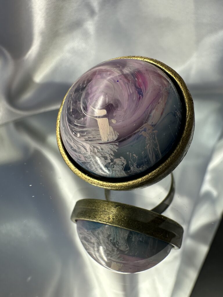 ANELLO TORNADO DI COTONE ROSA